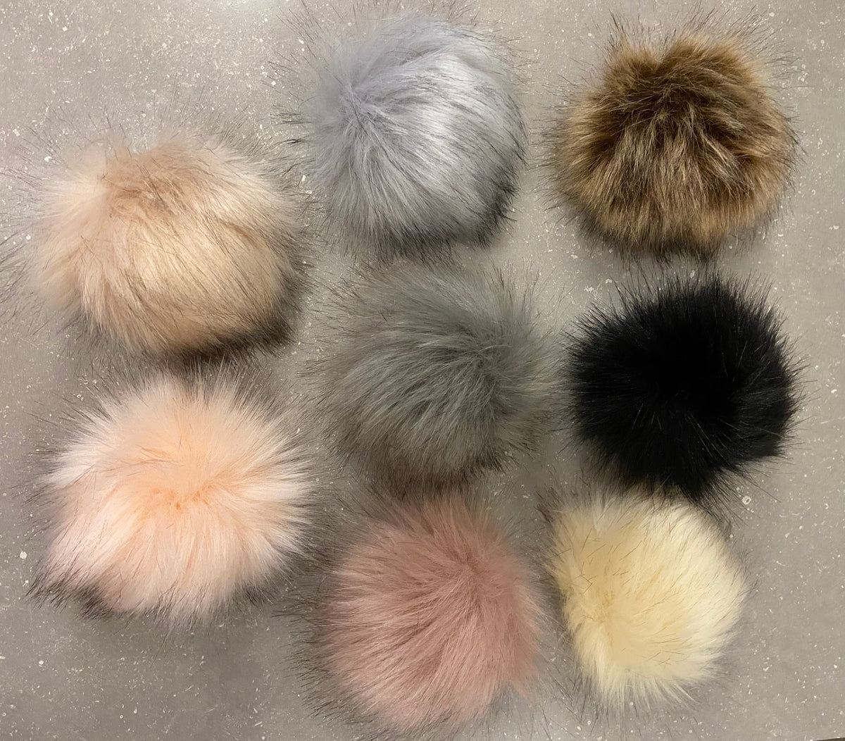 Faux Fur Pom Poms – Pretty Plum Boutique